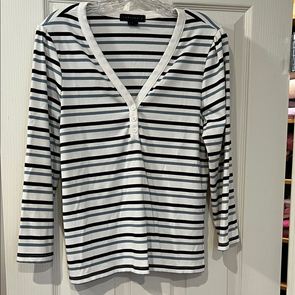 Nice Striped Ribbed Top